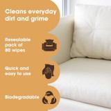 Leather Cleaning Wipes (80)